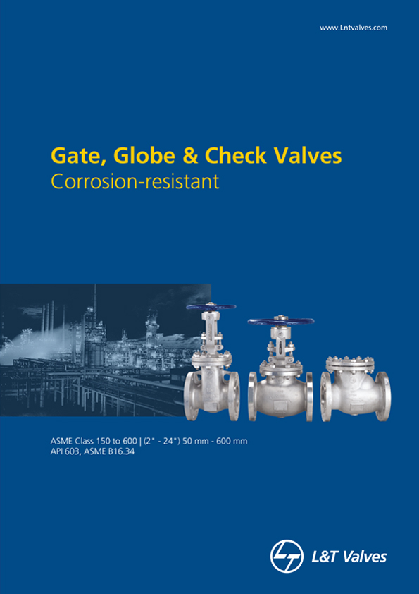 L&T Valves Gate, Globe & Check Valves - API 603