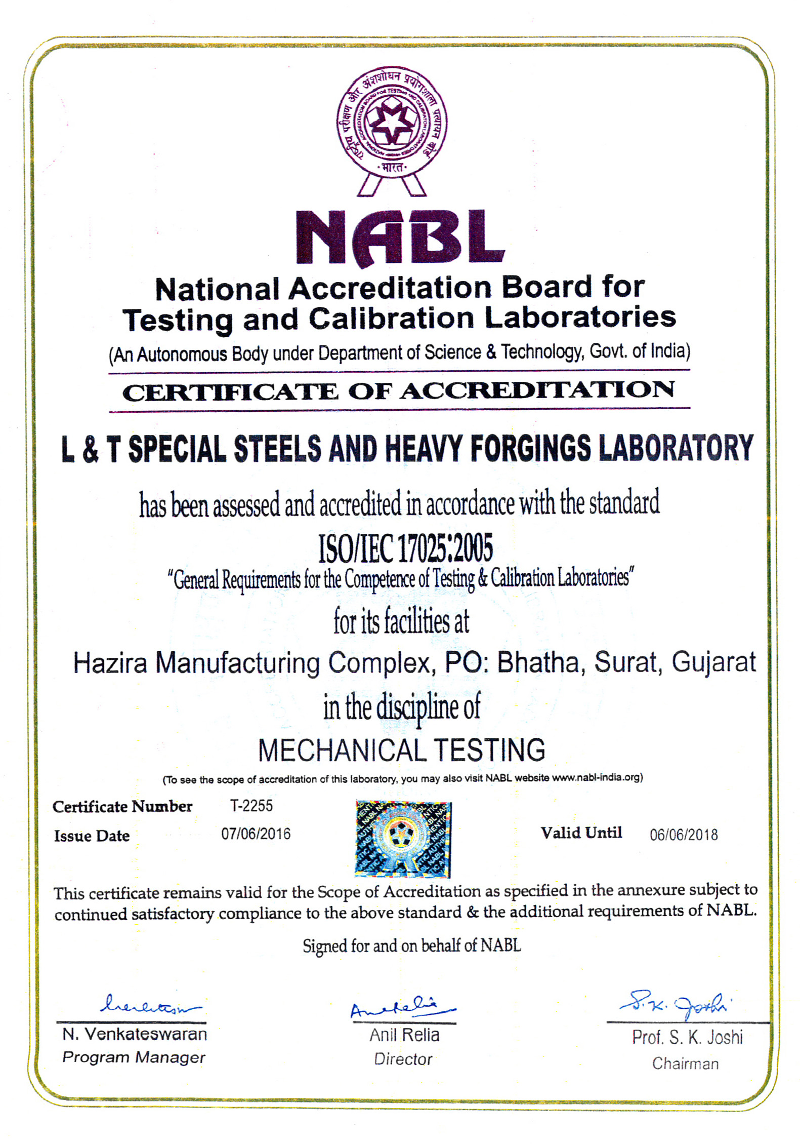 NABL Mechanical Testing