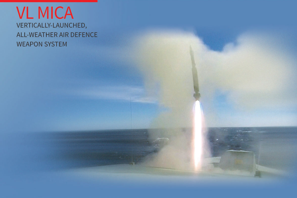 VL MICA Vertically Launched, All-Weather Air Defence Weapon System