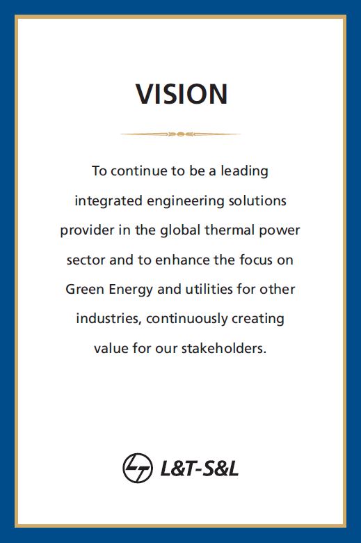 Vision & Mission - L&T-Sargent & Lundy